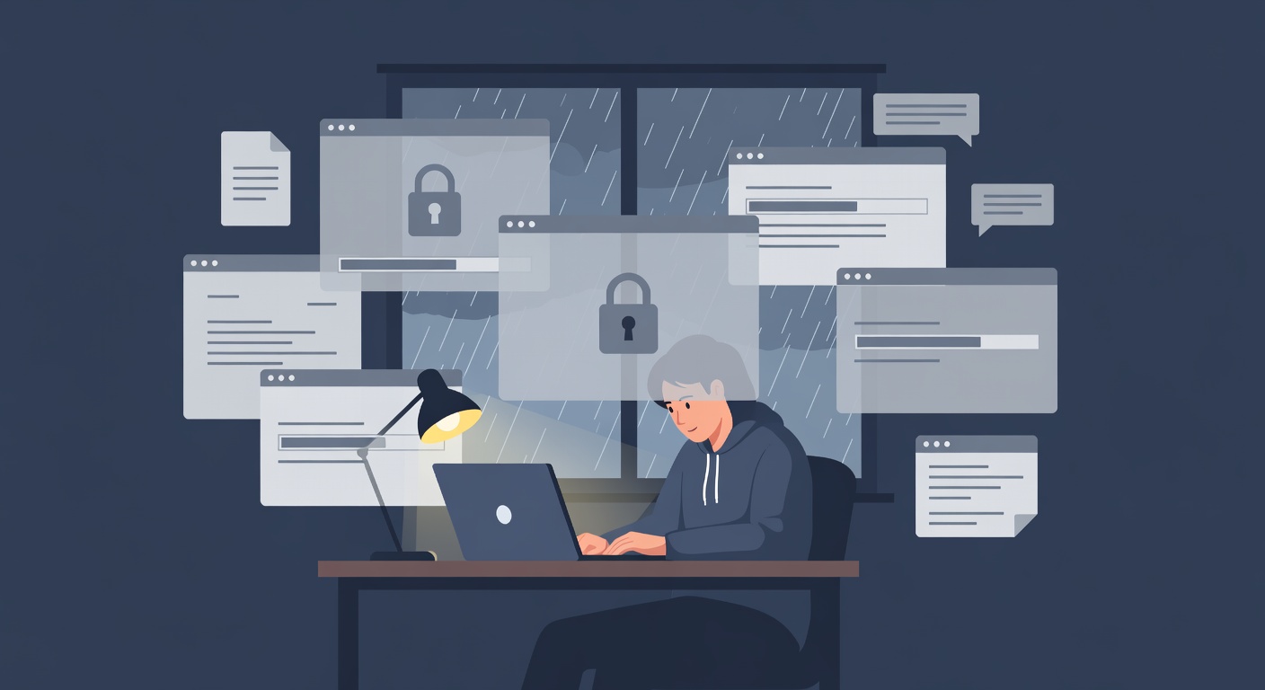 Illustration of a student hitting free-tier limits and paywalls while trying multiple AI study tools.